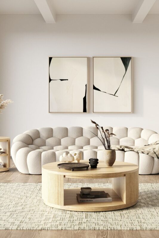 Curved Furniture Pieces Around