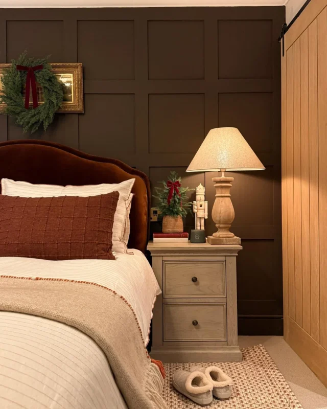 Deep Chocolate Panel Accent Wall