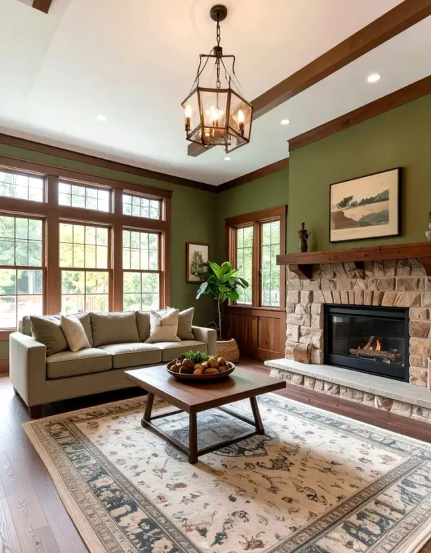 Earth-Toned Craftsman Interior