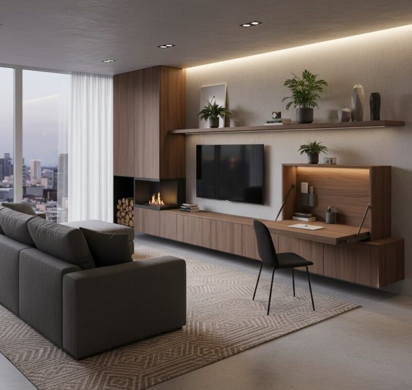 Install a Fold-Down Wall Desk