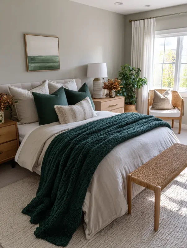 Jewel-Tone Throw Blanket 