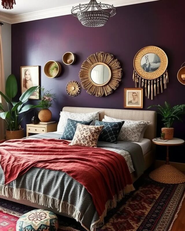 Jewel-Toned Accent Walls