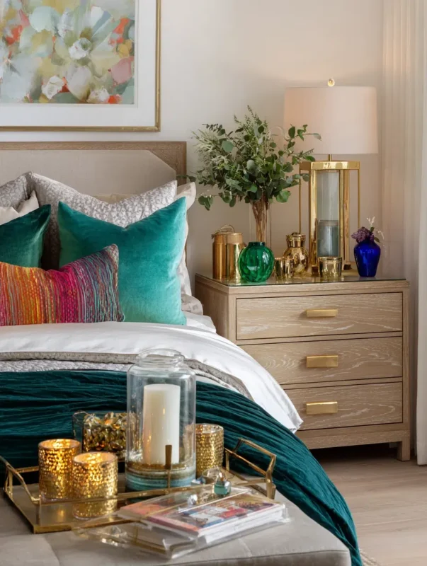 Metallic and Jewel-Tone Accessories