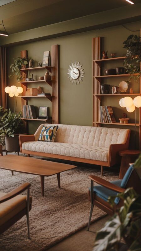 Open Shelving Display Wall