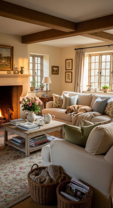 Oversized Slipcovered Sofas