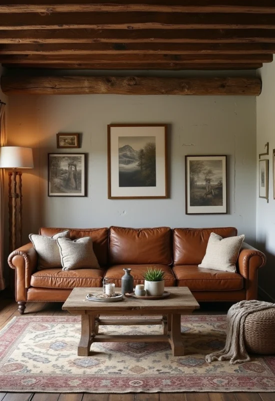 rustic living room decor