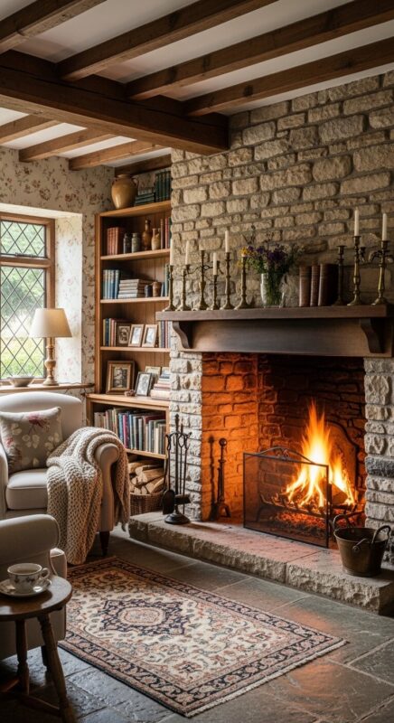 Traditional Stone Fireplaces