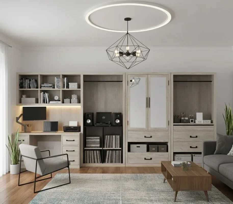 Turn a Closet into a Compact Office Station