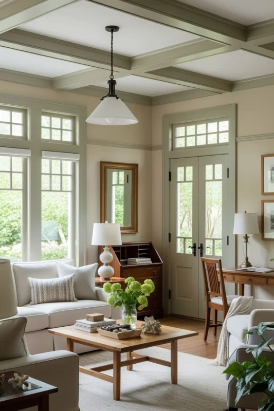 Wooden Living Room with natural light