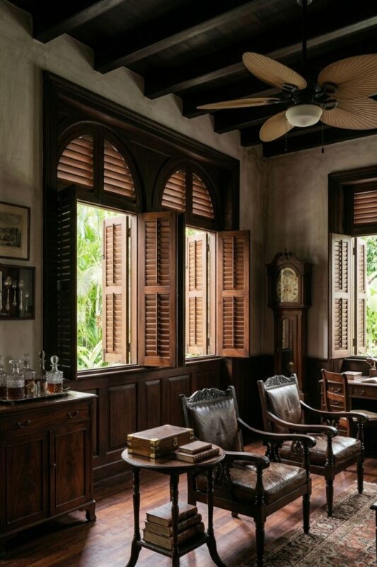 Traditional Wooden Window Shutters