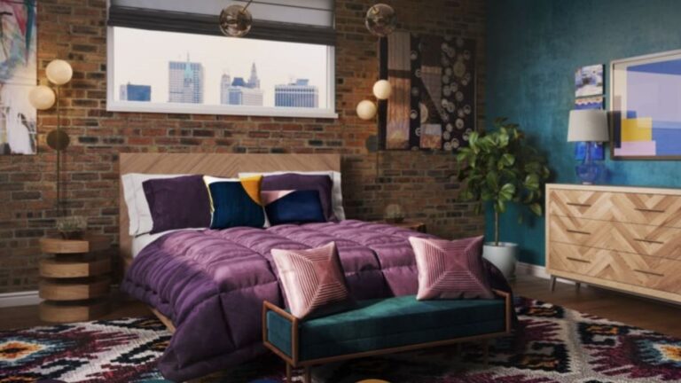 Jewel Tone Bedroom