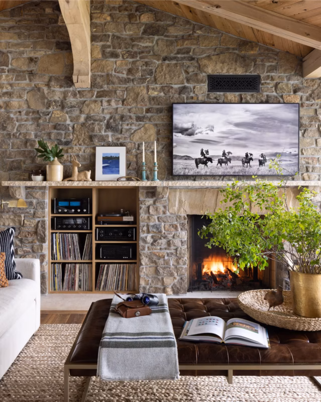 Rustic Stone Accent Wall
