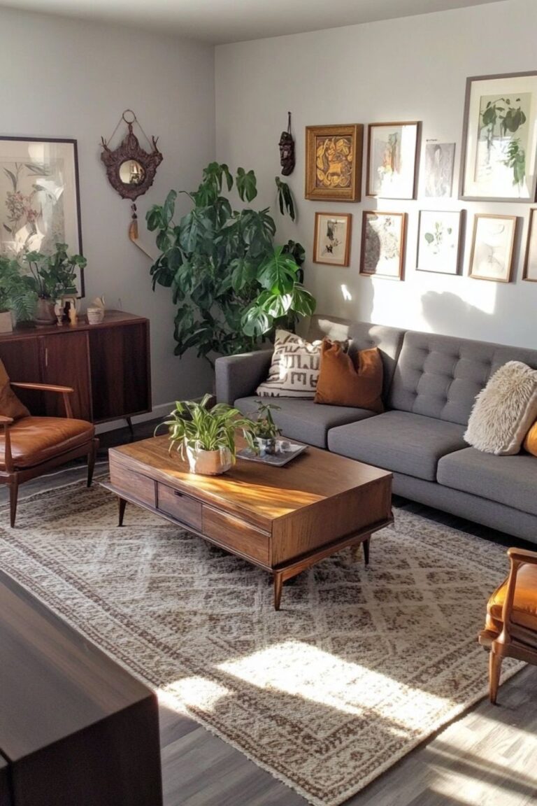 A Modern Eclectic Living Room Design