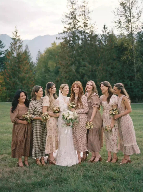 Earth-Toned Bridesmaids Dresses