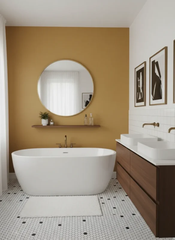 Mustard Yellow Accent Walls