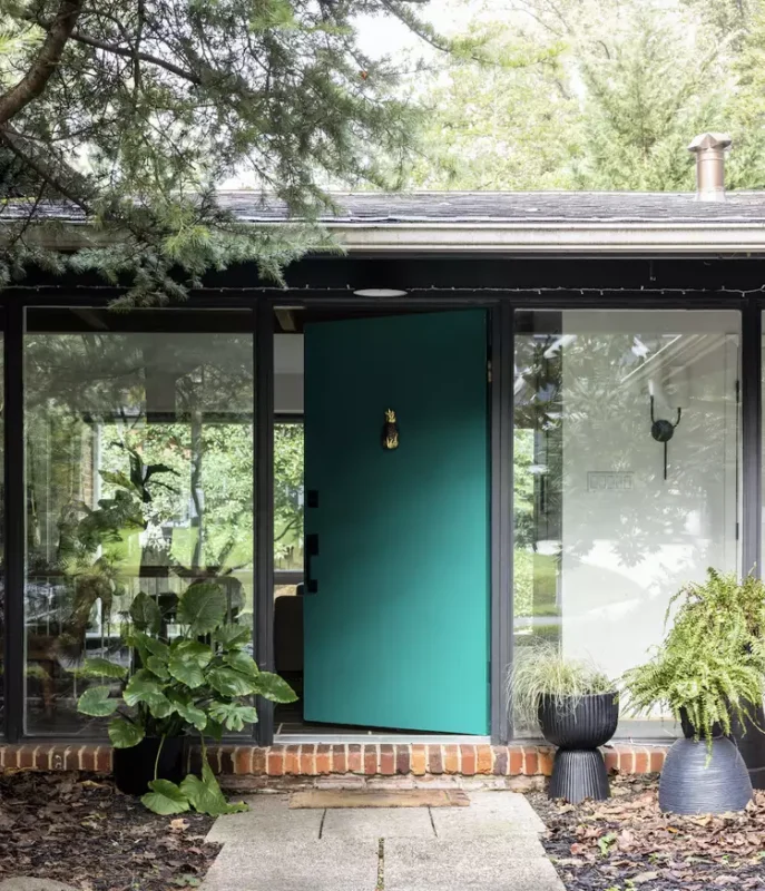 Plants, Natural Light, and a Door Color