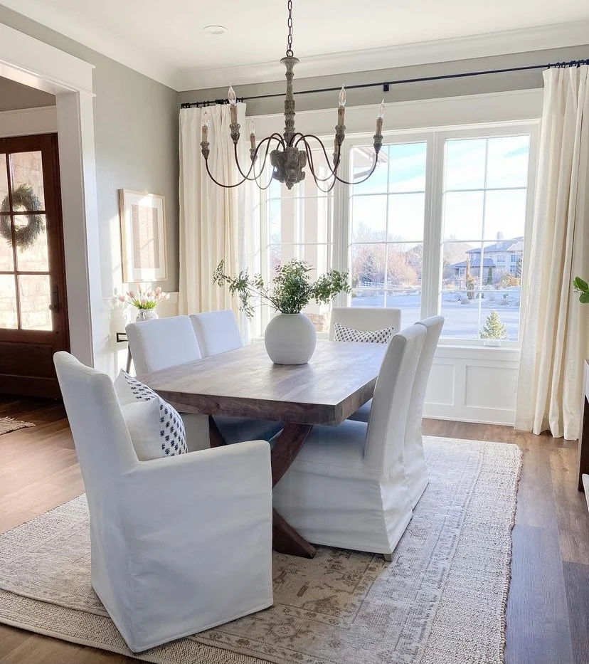 modern coastal dining room