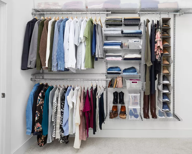small walk-in closet