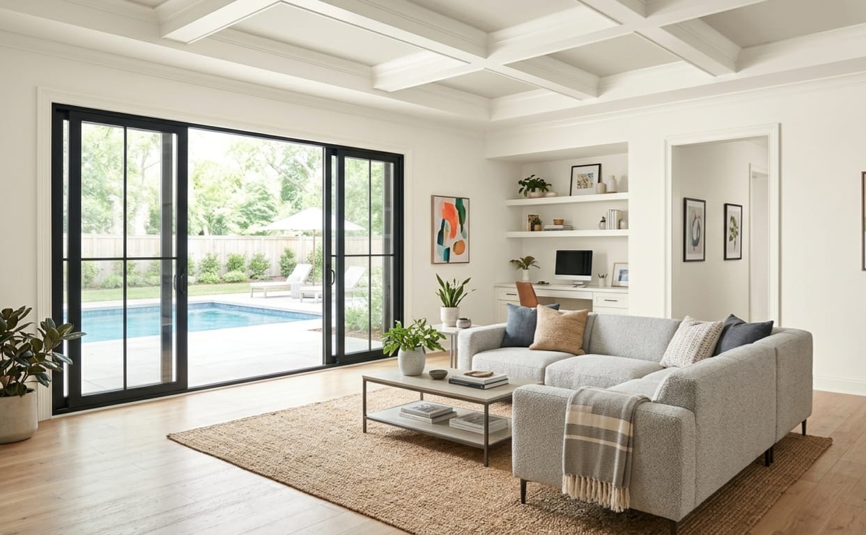 my living room Painted with SW Alabaster
