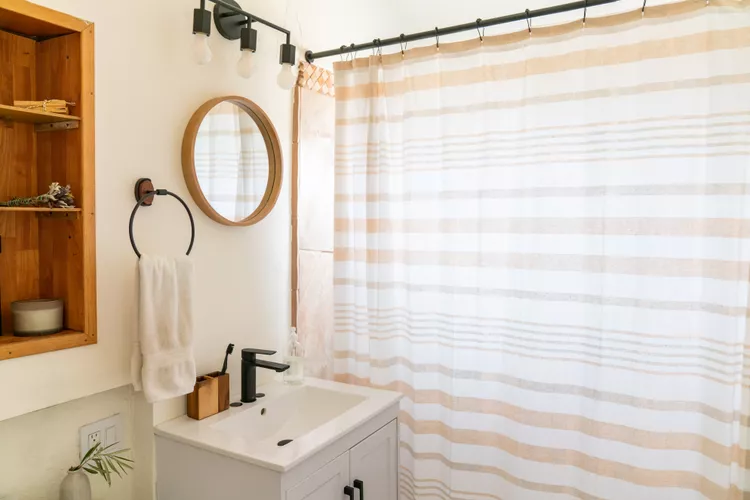 bathroom shower curtain