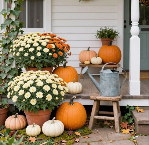 Pumpkin Porch Decoration