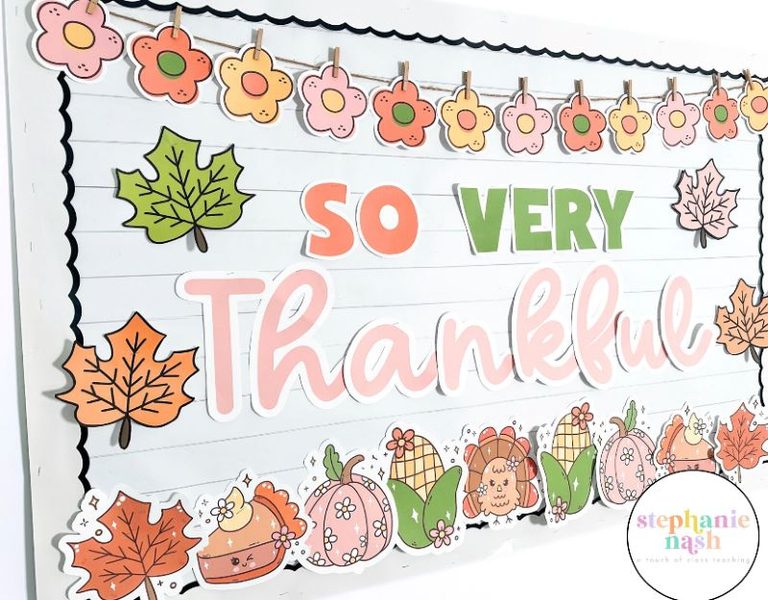 Classroom thanksgiving board